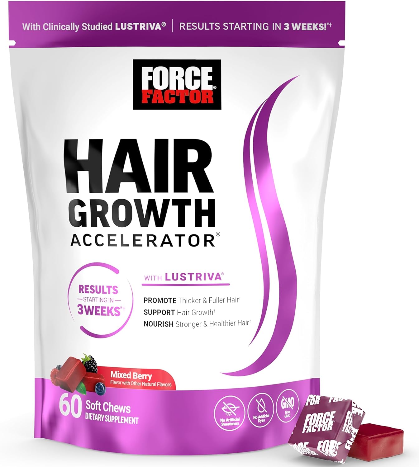 Promote thicker, fuller, and healthier hair with Hair Growth Accelerator, a revolutionary new formula designed to rapidly enhance the health, strength, thickness, and growth of hair. Lustriva, a clinically studied product, contains a superior form of biotin and silicon. It’s 40 times more soluble than regular biotin and has been scientifically proven to increase hair thickness starting as early as 3 weeks.