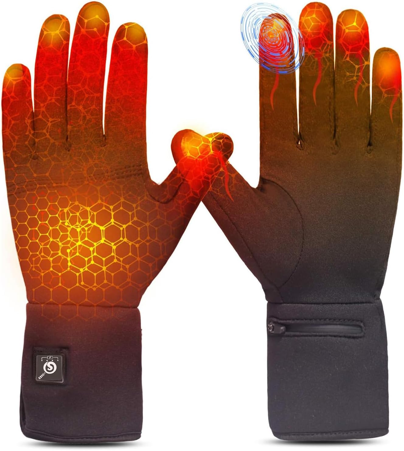 The Sun will gloves are touchscreen-friendly, making them ideal for everyday warmth or active outdoor activities like snow shoveling, walking dogs, hunting, or photography. The ergonomic fit and touchscreen fingertips allow you to operate phones or cameras without removing your gloves, ensuring warmth and convenience are always within reach. These heated gloves are a great choice, especially for women or men who need both dexterity and warmth.